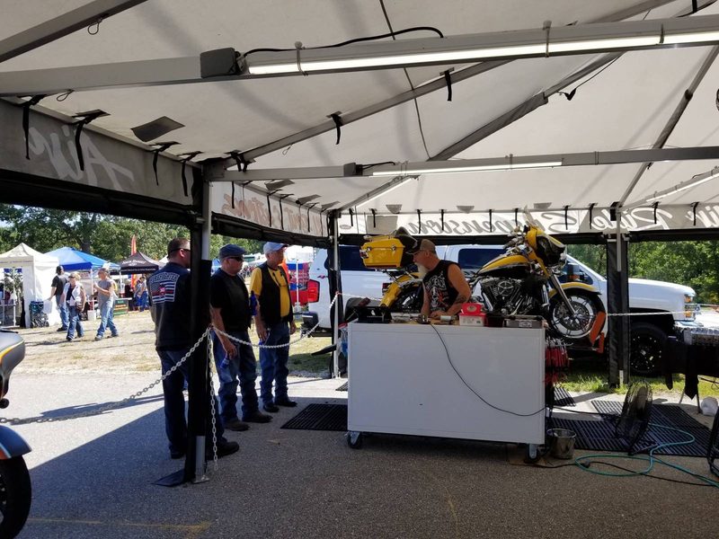All-Bout Customz custom-printed race trailer awning